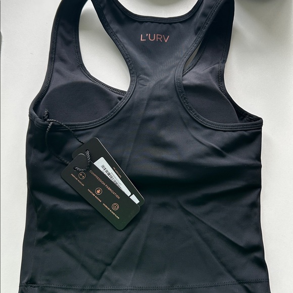 L’URV Luxury Midi Bra Top in Black NWT - Picture 3 of 8